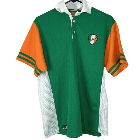 Croker Ireland Rugby Jersey M Men Green Orange Polo Soccer Football Blokecore - Picture 1 of 5